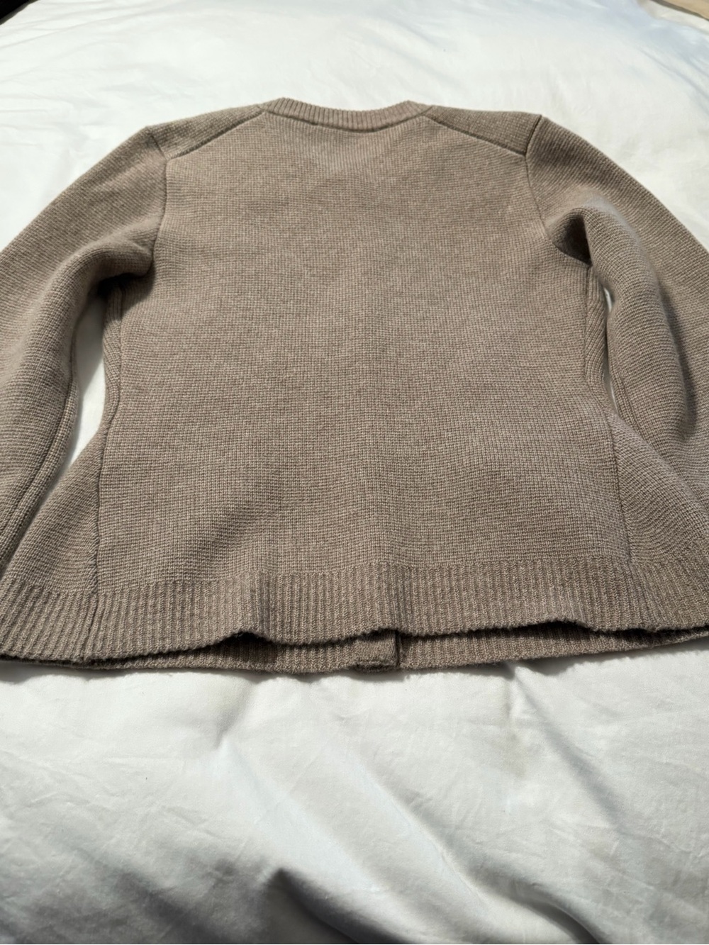 Jenni Kayne Taupe Classic Cooper Cardigan - Picture 9 of 15